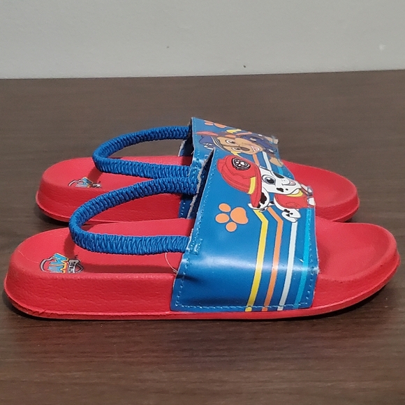Paw Patrol Sandals with Cushioned Sole and straps size 9T - Picture 7 of 8